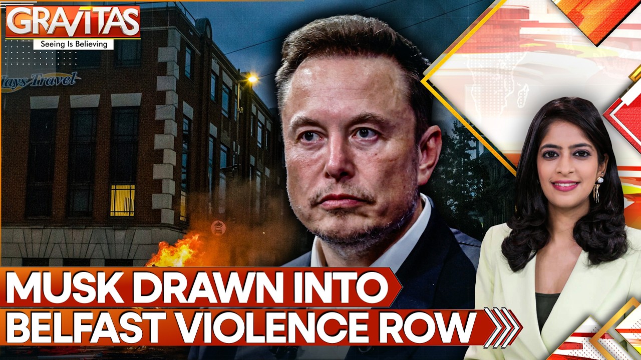 Belfast anti-immigrant violence enters second night as Musk faces criticism over social media posts