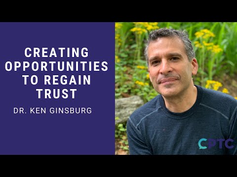 Creating opportunities to regain trust