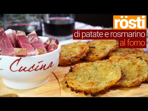 Rosti di patate e rosmarino al forno, ricetta facilissima