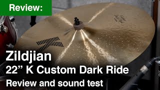 Video thumbnail for Review: Zildjian 22" K Custom Dark Ride - Sound and Mic tests by Brian Peat [The Imperfect Drummer]