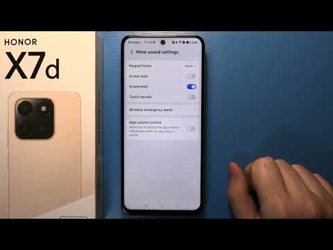 Honor X7D - How to Enable/Disable Screen Lock Sounds