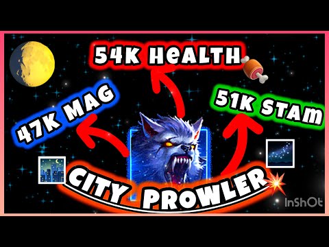 ESO 🏙️ CITY HOWLER🌃 God Mode Stats! PVP Subclass Werewolf Build update 46