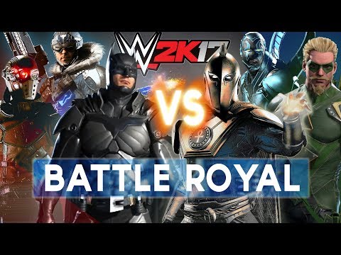 WWE 2K17 - BATTLE ROYAL [INJUSTICE 2 CUSTOM SUPERSTARS]