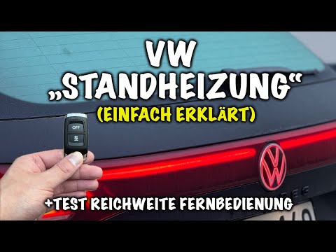 VW auxiliary heating explained | Remote control & APP control