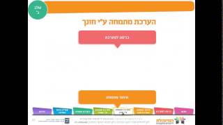 הערכת מתמחים בהוראה - שיעור מקוון