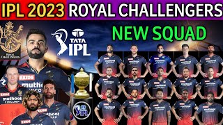 IPL 2023 | Royal Challengers Bangalore Full & Final Squad | RCB New Squad 2023 | RCB Team 2023