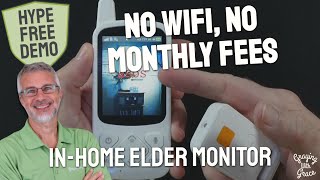 Elderly Monitor Camera & Call Button - Close Look at Zaguoroo