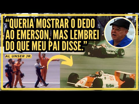 "Acho que assustei o Emerson Fittipaldi." - Al Unser Jr.