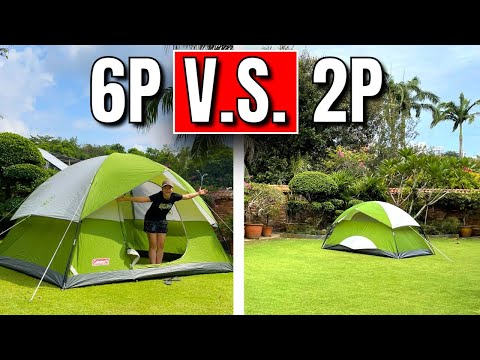 Coleman Sundome Tent 6-Person V.S. 4-Person V.S. 2-Person (Tent Sizes)