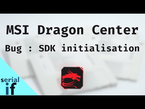 MSI Dragon Center : Waiting for SDK initialization