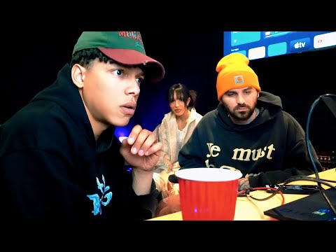 making a song at Internet Money studios with Cxdy and Dina Ayada