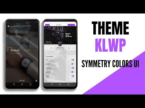 Symmetry Colors UI Klwp/Kustom Video