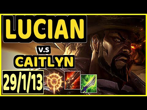 PRAEDYTH (LUCIAN) vs CAITLYN - QUADRAKILL 29/1/13 KDA BOTTOM ADC CHALLENGER GAMEPLAY - OC