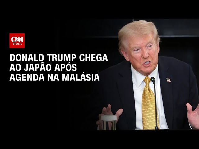 Trump chega ao Japão após reunião com Lula | CNN NOVO DIA