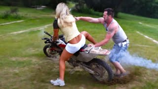 MOMENTOS MAIS ENGRAÇADOS DO MOTOCICLISMO. A CORRIDA NÃO SAIU COMO PLANEJADO