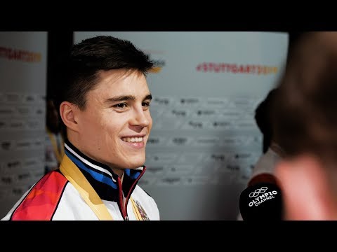 Nikita Nagornyy (RUS) Interview 2019 Worlds Stuttgart - Team Final