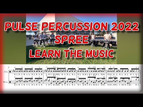 Pulse Percussion 2022 Spree SNARE & QUADS (Learn the Music)
