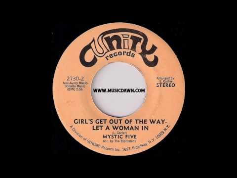 Mystic Five - Girl's Get Out The Way - Let A Woman In [Unity] Sisters Soul Funk 45 Video