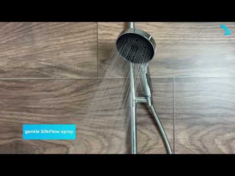 kielle Oudee - Sprchový set s termostatem, 26 cm, 3 proudy, chrom/bílá/černá 20602000