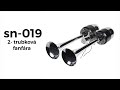 Fanfára 12V / 24V - chrómová 2-trúbková bez kompresora (400mm) - Video Youtube