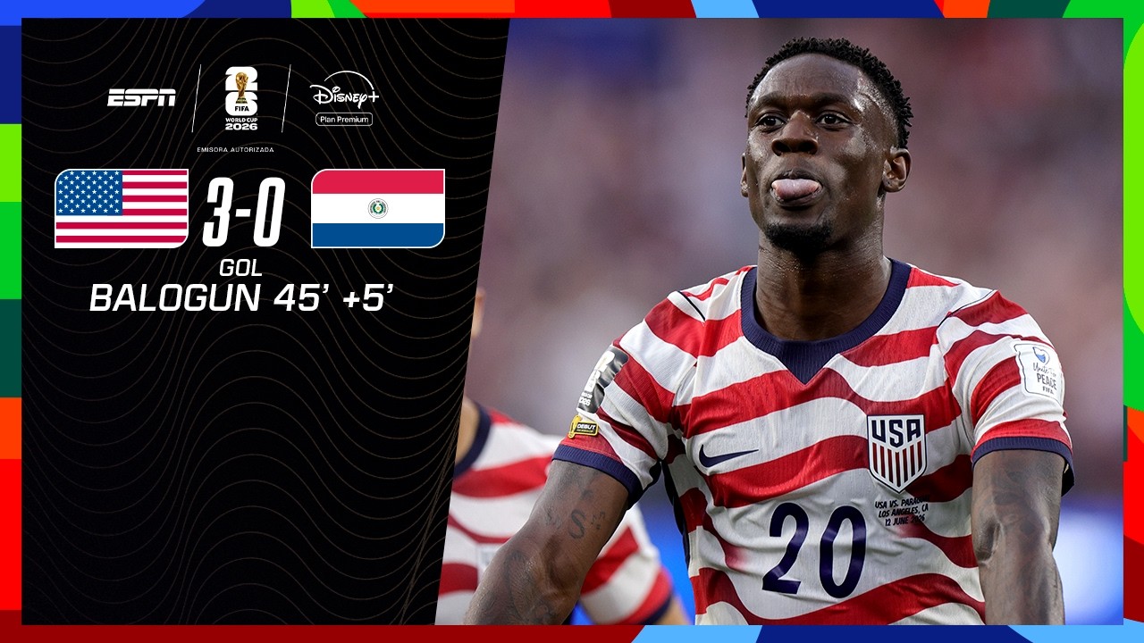 ¡QUÉ GOLAZO DE BALOGUN PARA QUE ESTADOS UNIDOS GOLEE A PARAGUAY! | Mundial 2026