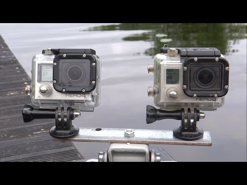 Gopro Hero 3 BE vs 4 Black underwater side by side comparison test. Гопро сравнение под водой.