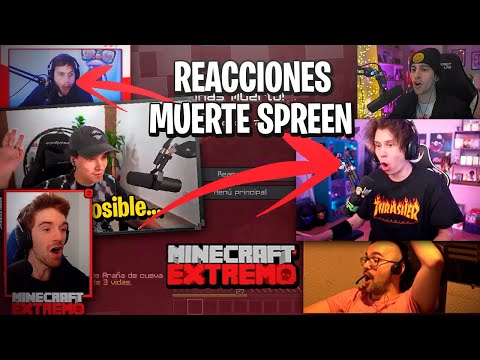 STREAMERS react to the DEATH of SPREEN!  You can't believe it... // Extreme Minecraft