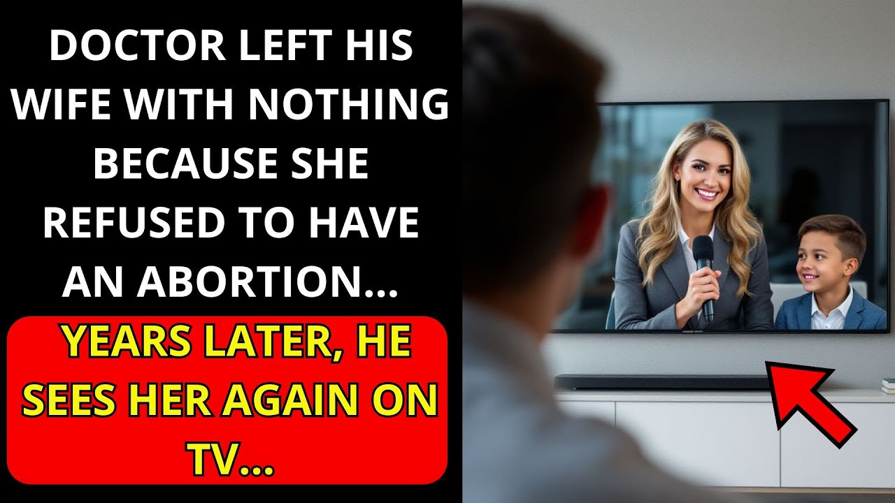 Doctor Left His Wife Because She Refused To Have An Abortion  Years Later, He Sees Her Again On TV..