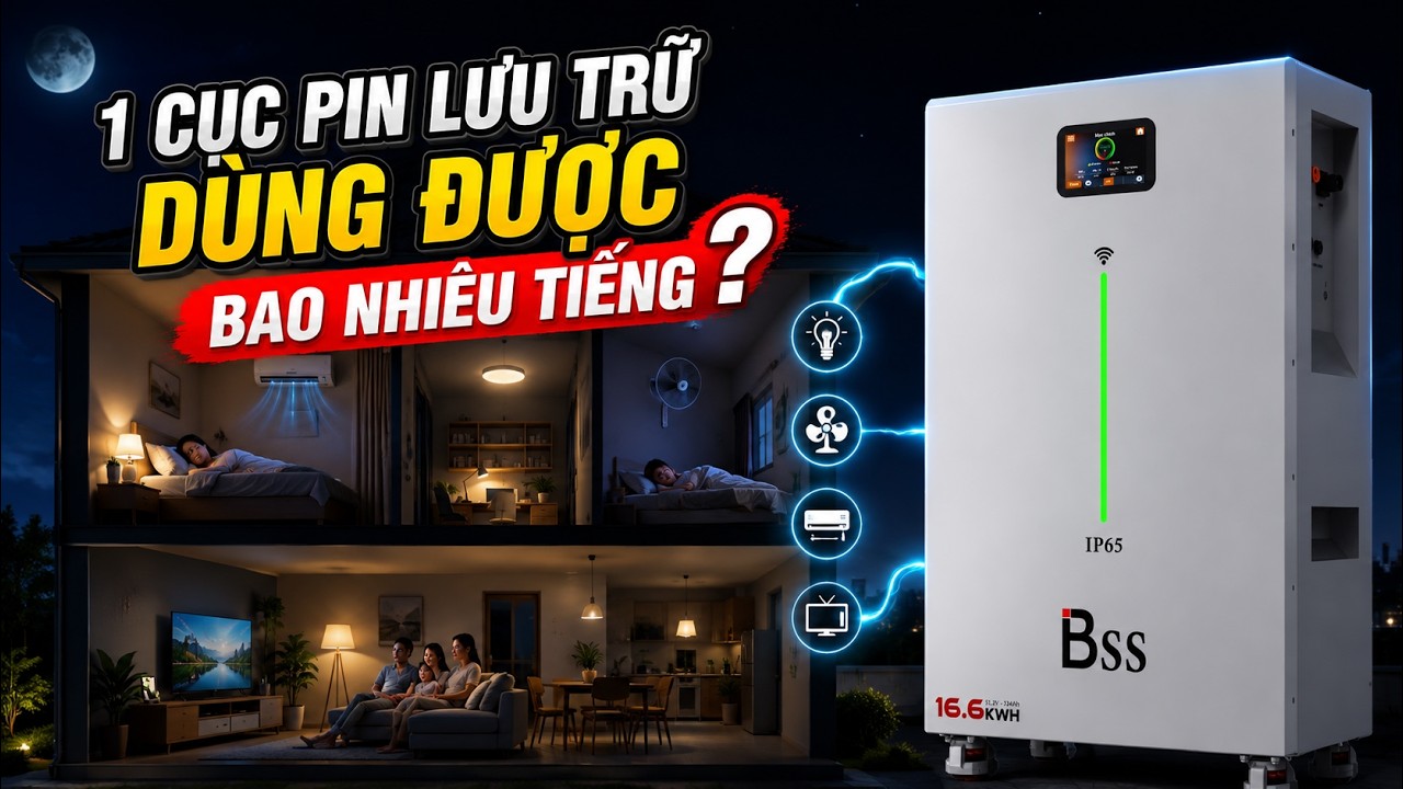 Một Cục Pin Lưu Trữ Dùng Được Bao Lâu Là Hết Điện?