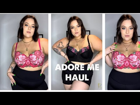 PLUS SIZE LINGERIE HAUL| ADORE ME| TRY-ON|