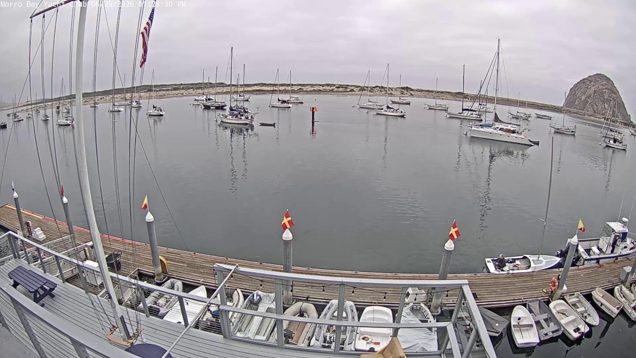 Live webcam view of Morro Bay Yacht Club Harbor