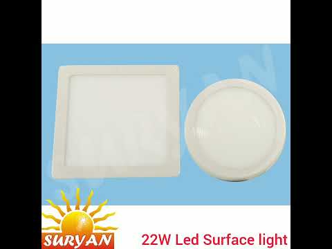 22W Led Surface Light - 3 IN 1 - Square / Round