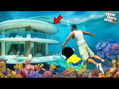 Franklin Buy Luxury Water House To Surprise Shinchan in GTA 5!