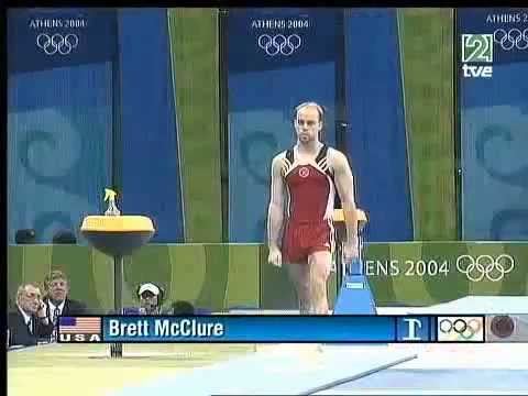 Brett McClure (USA) - Vault AA @ Athens Olympic Games 2004