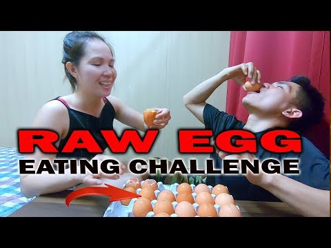 RAW EGG EATING CHALLENGE