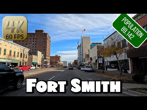 Driving Around Fort Smith, Arkansas in 4k Video