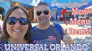 Universal Studios Florida, DreamWorks Imagination Cafe New Food Options And Hanging Out In The Park!
