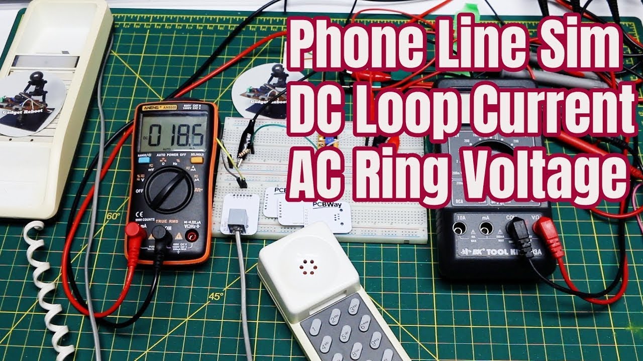Phone Line Simulator - DC Loop Current and AC Ring Voltage Experiments