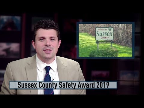 NJ Sussex County Safety Award 2019