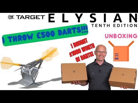 Target ELYSIAN 10 Darts Unboxing Video And Throw With £500 Darts
