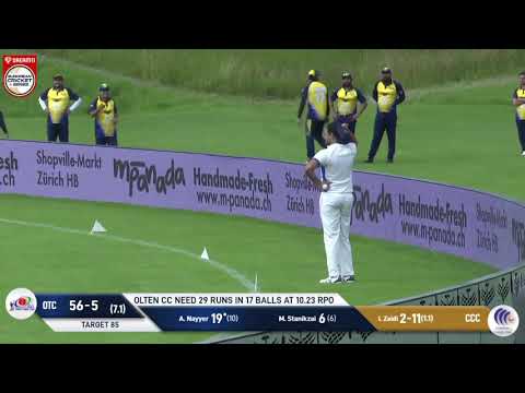 MOM : Ali Nayyer - OTC vs CCC | Highlights | Dream11 European Cricket Series St Gallen | ECS 2020
