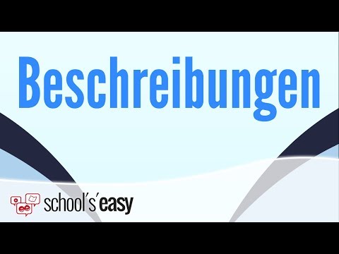 Beschreibungen - Worauf es wirklich ankommt | Personen, Bilder, Vorgänge