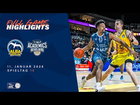 ALBA BERLIN vs. MLP Academics Heidelberg - Full Game Highlights - Spieltag 15, 25/26