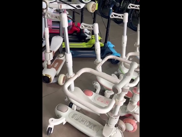 Дитячий триколісний самокат INFINITY музика, підсвітка, сидіння, бортик, батьківська ручка Рожевий