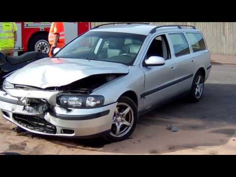 Stygg, "Olycka" mellan,"Bil och Mc" i Arvika ,i dag! 2013-06-05.