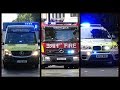 Fire Engines Police Cars And Ambulances Responding Compilation 30