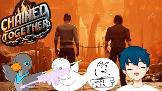 チェーンでつながれた4人が協力して天を目指す神ゲー　CHAINED TOGETHER　つづく