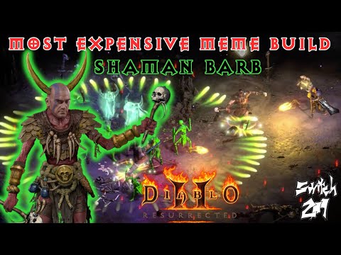 24K Damage Meme Build: Shaman Barbarian! Jeff Bezos Couldn't Afford This... - Diablo 2 Resurrected