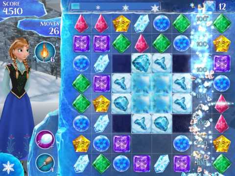 Frozen Free Fall Level 210 Live Action Play Walkthrough