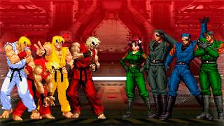 [KOF Mugen] Ken Masters Team vs Heidern Team